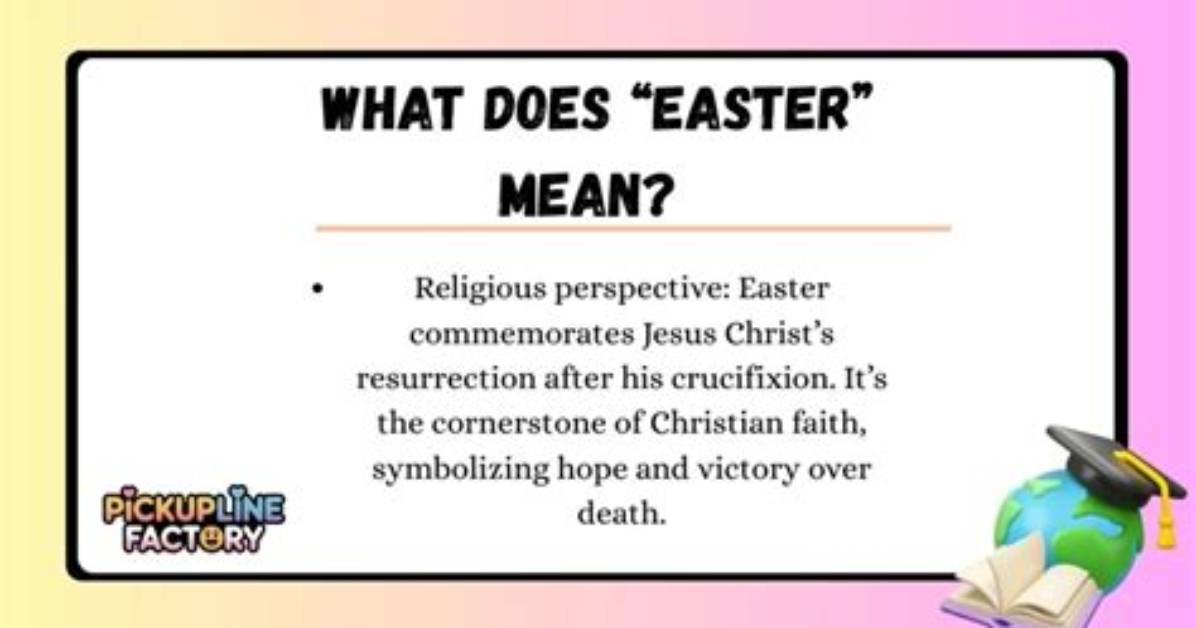 What Does Easter Mean?