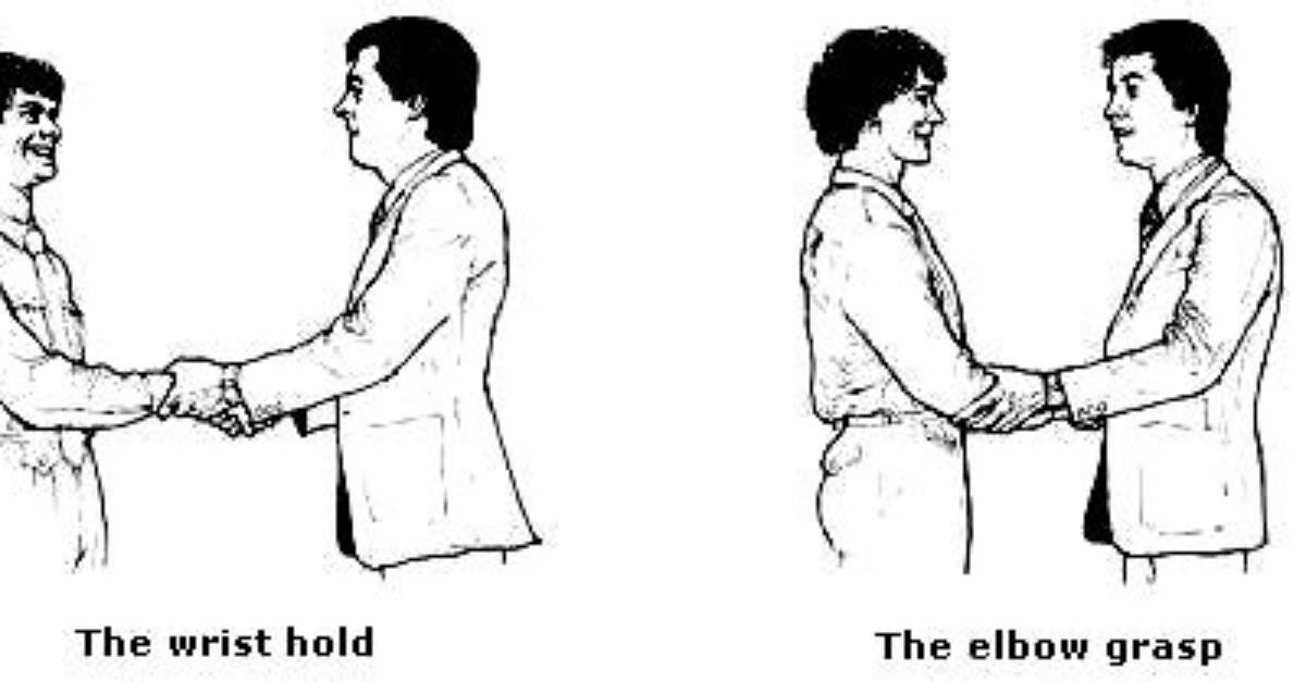 What Does Elbow Grasp Handshake Indicate?