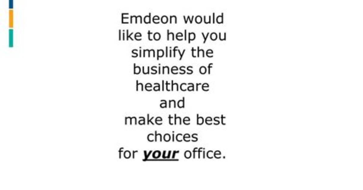 What Does Emdeon Stand For