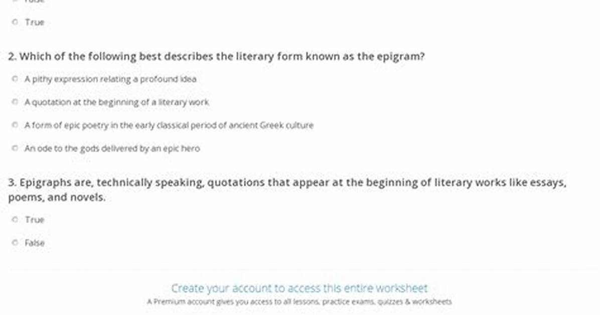 What Does Epigram Mean?