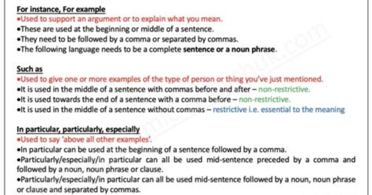 What Does Exemplification Mean?
