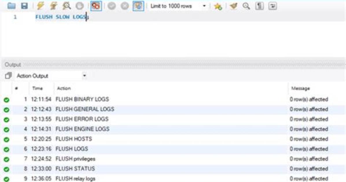 What Does Flush Logs Do in Mysql?