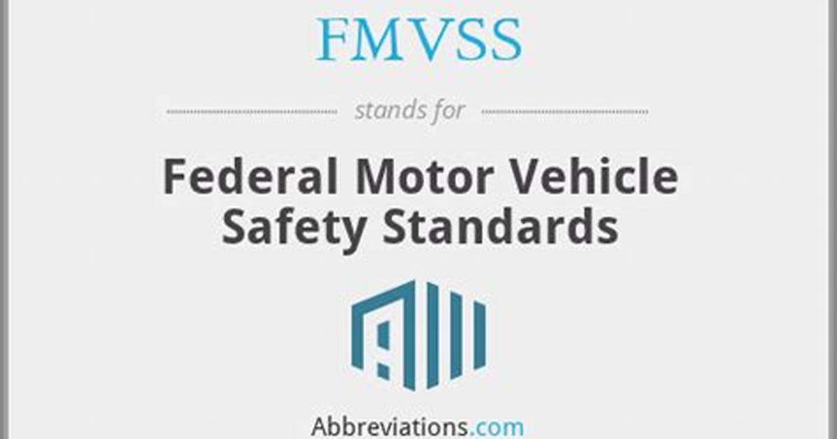 What Does Fmvss Stand For
