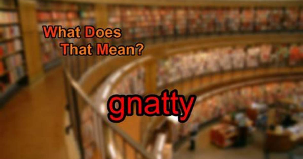 What Does Gnatty Mean?
