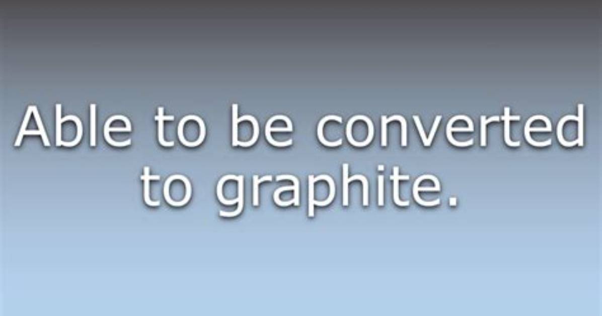 What Does Graphitizable Mean?