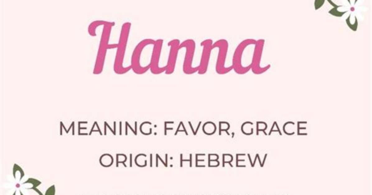 What Does Hanna Mean