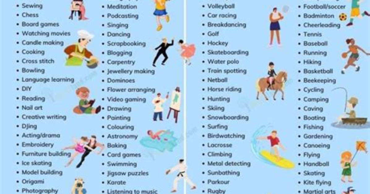 What Does Hobbies Mean?