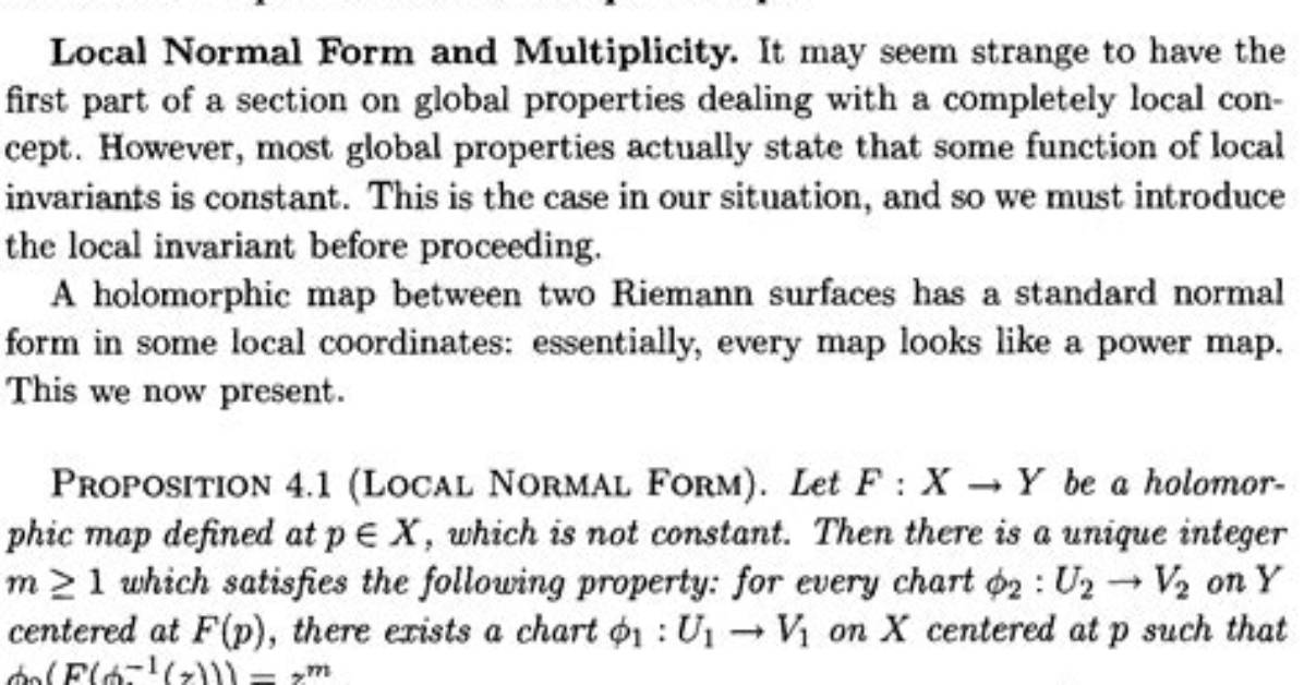What Does Holomorphic Mean?