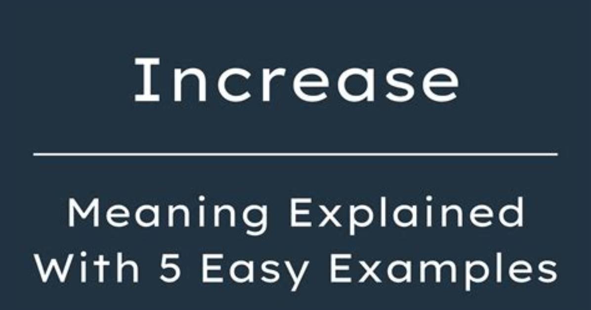 What Does Increase Geometrically Mean?