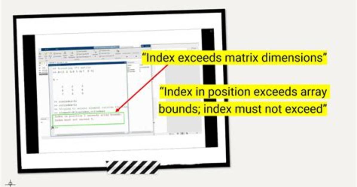 What Does Index in Position 1 Exceeds Array Bounds Meaning?
