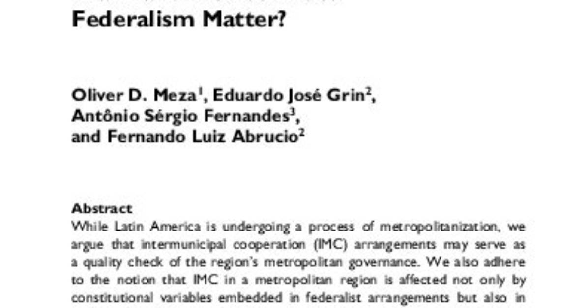What Does Intermunicipal Cooperation Mean?