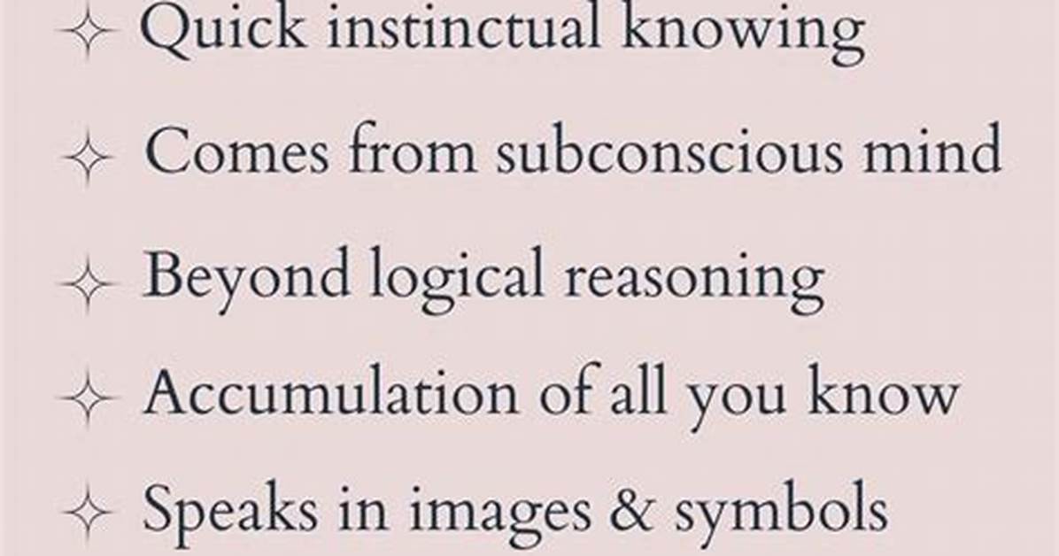 What Does Intuition Mean?