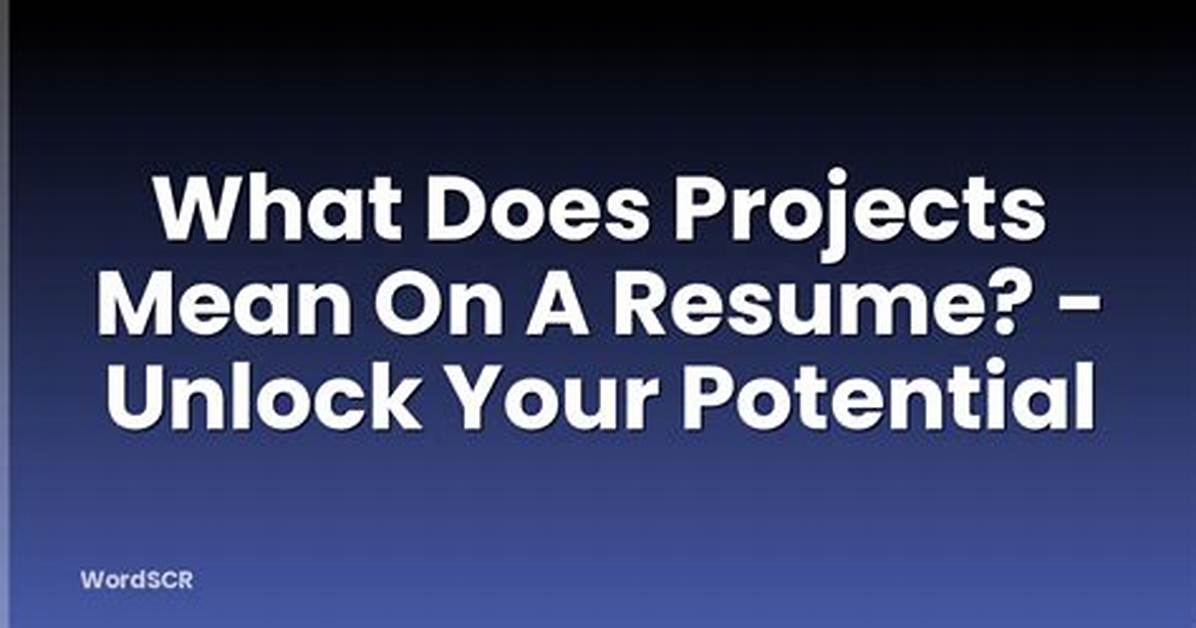 What Does It Mean for Projects to Be Mutually Exclusive