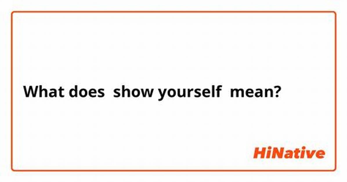 What Does It Mean to See Yourself Objectively
