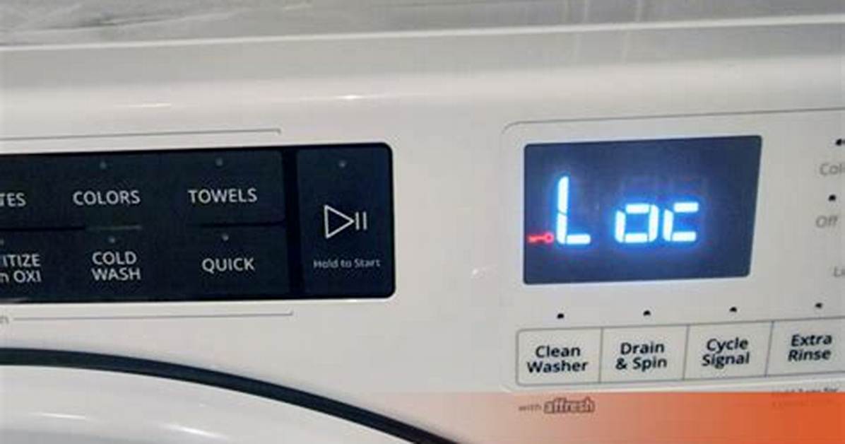 What Does It Mean When My Washer Says Ub