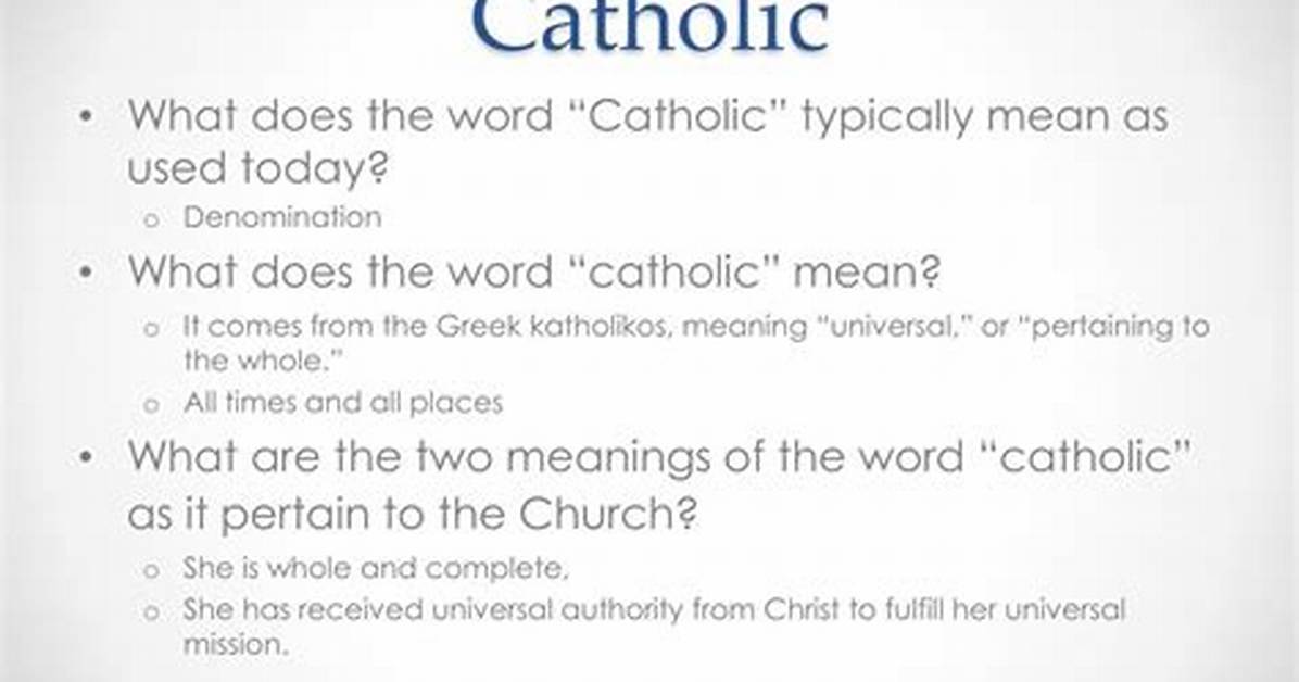What Does Katholikos Mean?