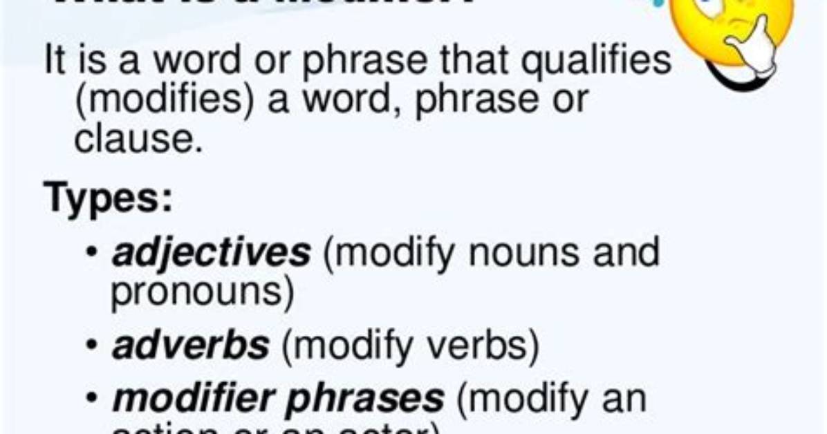 What Does Kf Modifier Mean