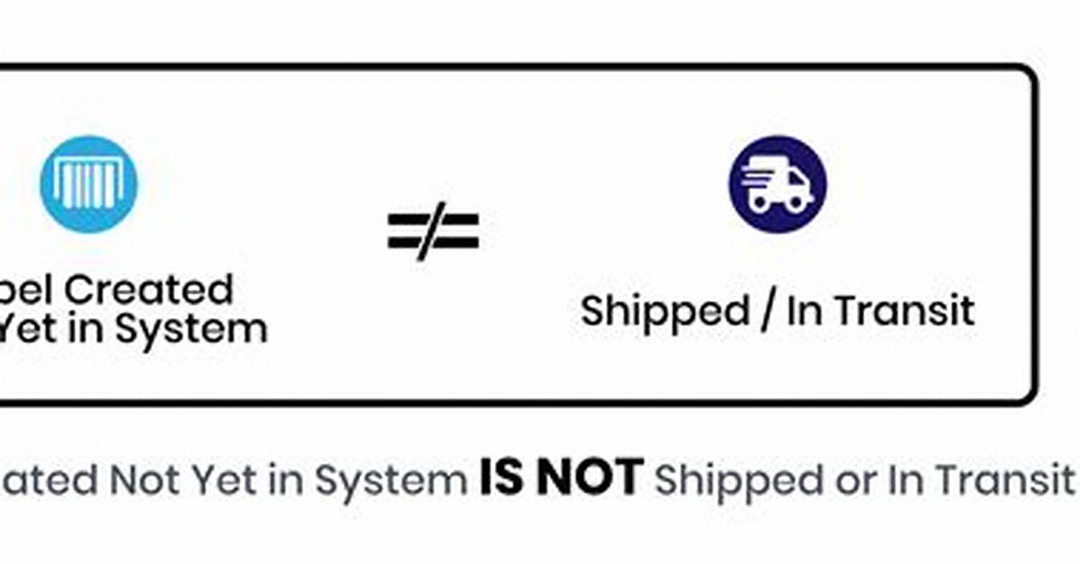 What Does Label Created Not Yet in System Mean