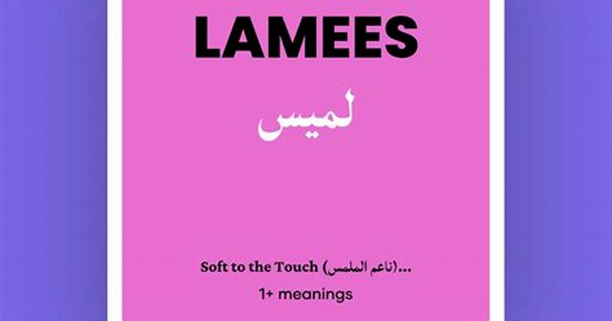 What Does Lamees Mean?