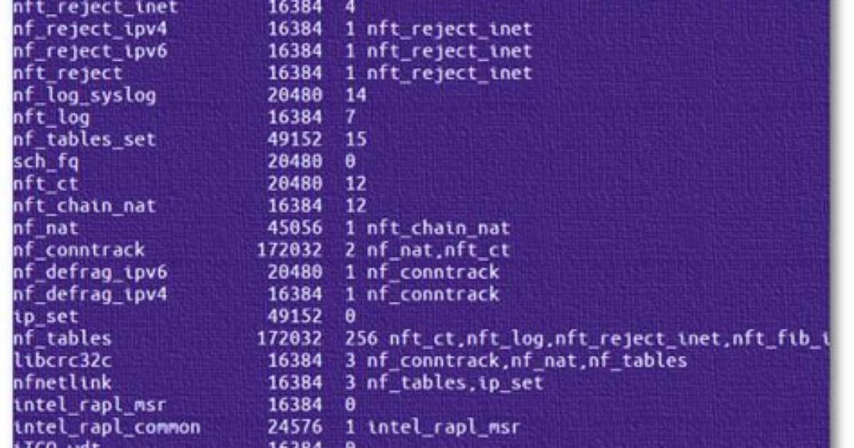 What Does Lsmod Do in Linux?