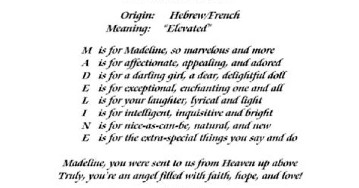 What Does Madeline Mean?