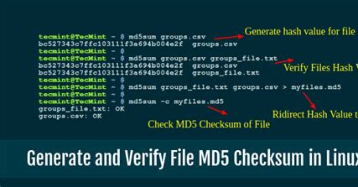 What Does Md5Sum Do in Linux?