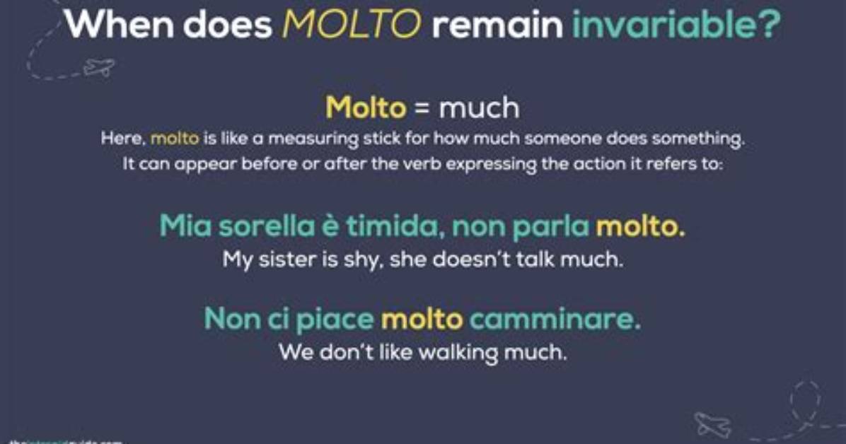 What Does Mi Piace Molto?