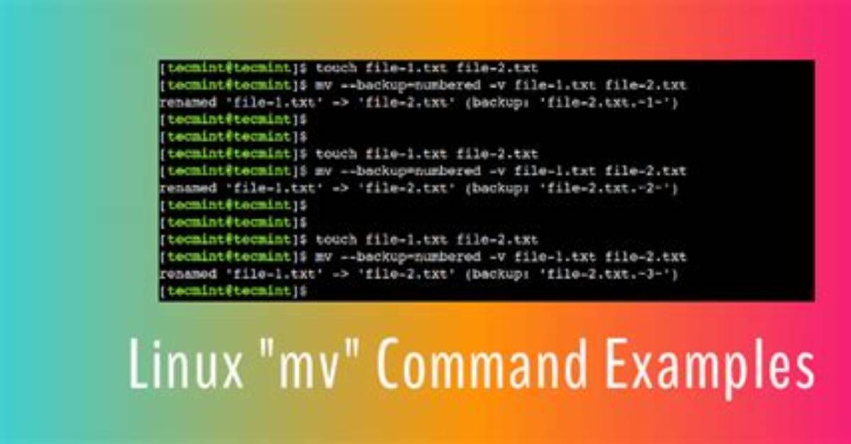 What Does Mv Do in Linux?