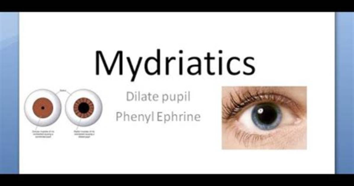 What Does Mydriatic Mean