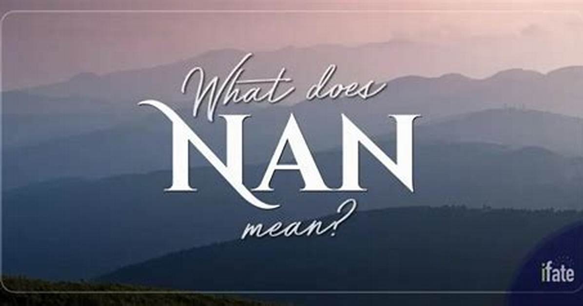 What Does Nan Mean?