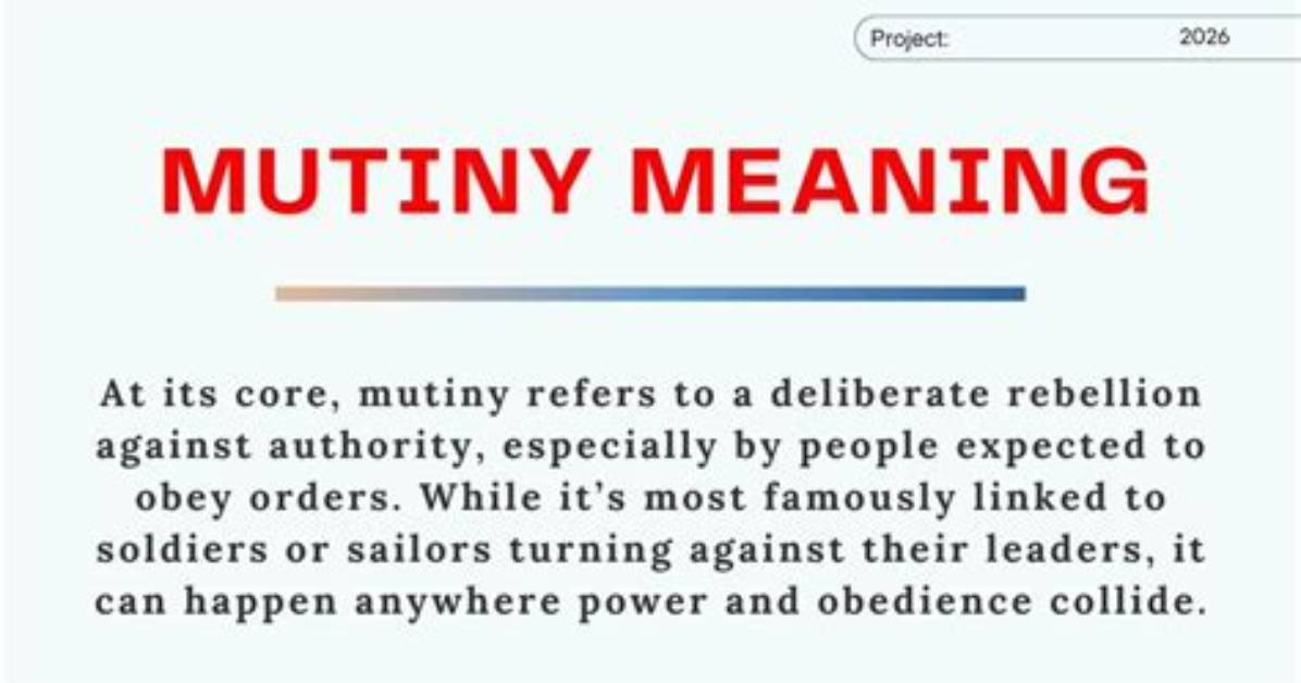 What Does New Mutiny Mean?