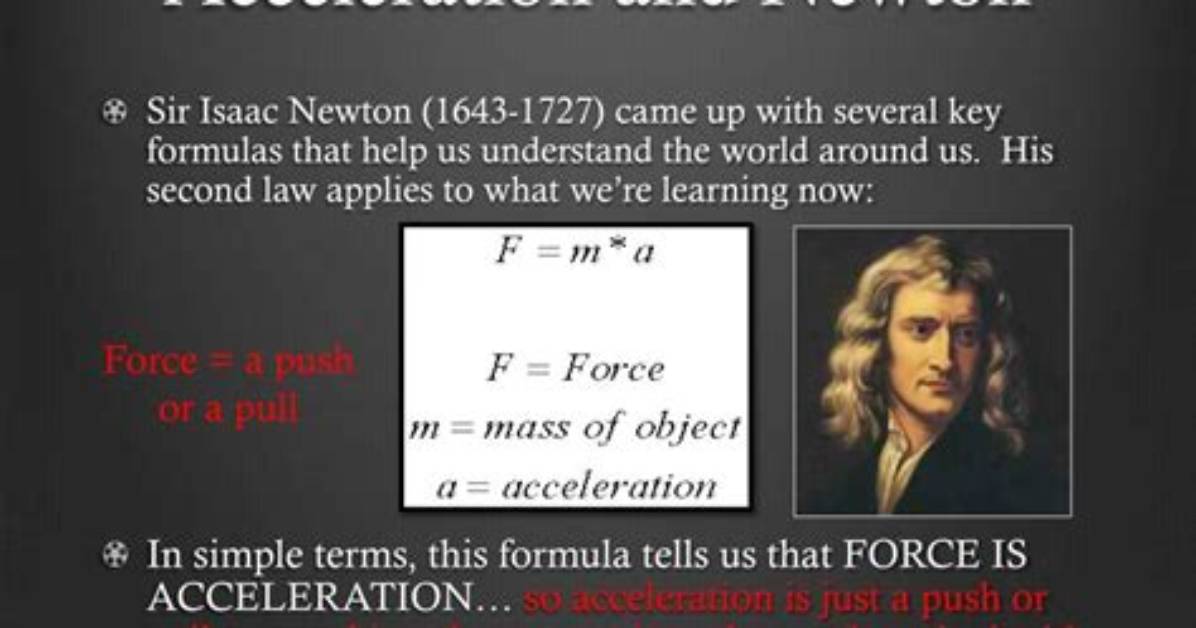 What Does Newton Say About Acceleration?