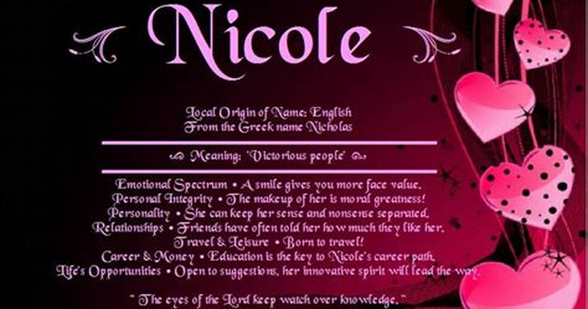 What Does Nicole Mean?