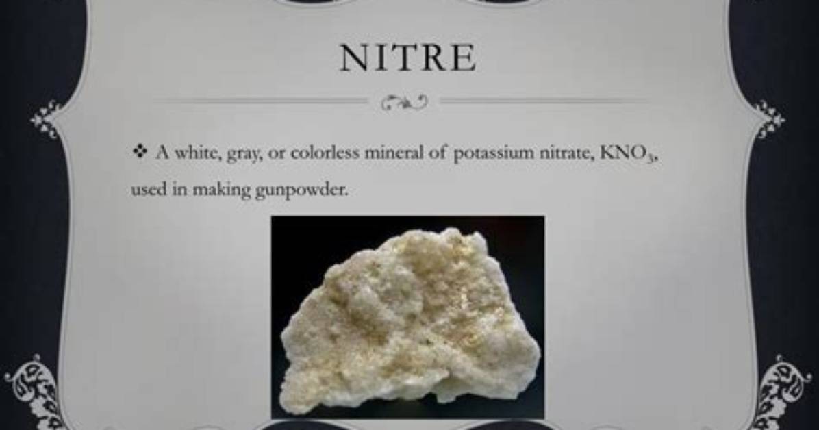 What Does Nitre Mean?