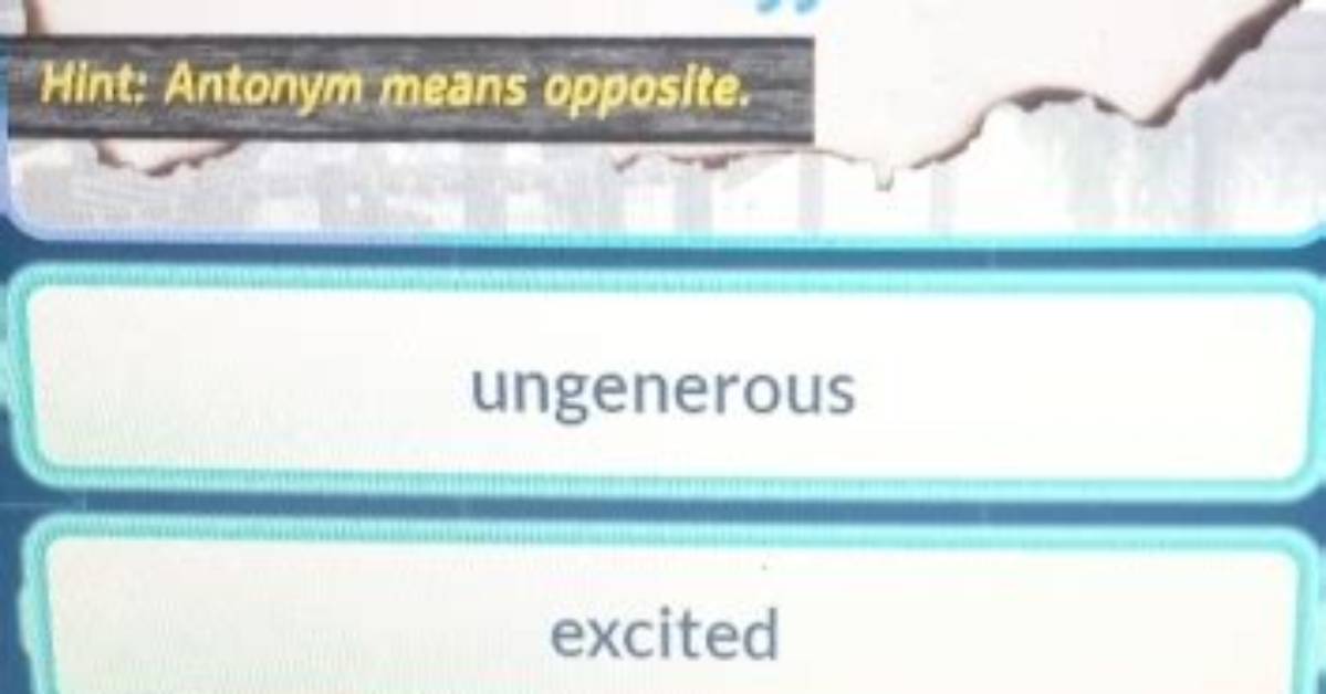 What Does Not Ungenerous Mean?