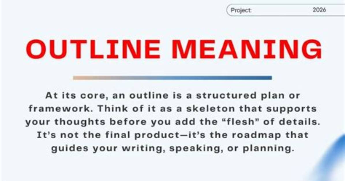 What Does Outline Mean?
