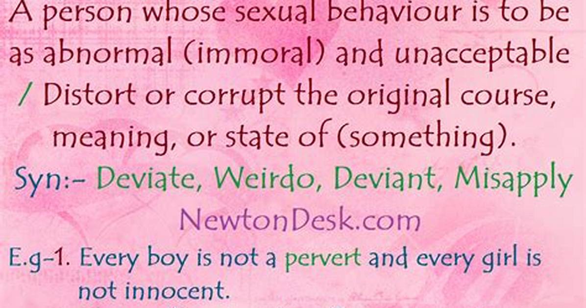 What Does Perverted Mean?