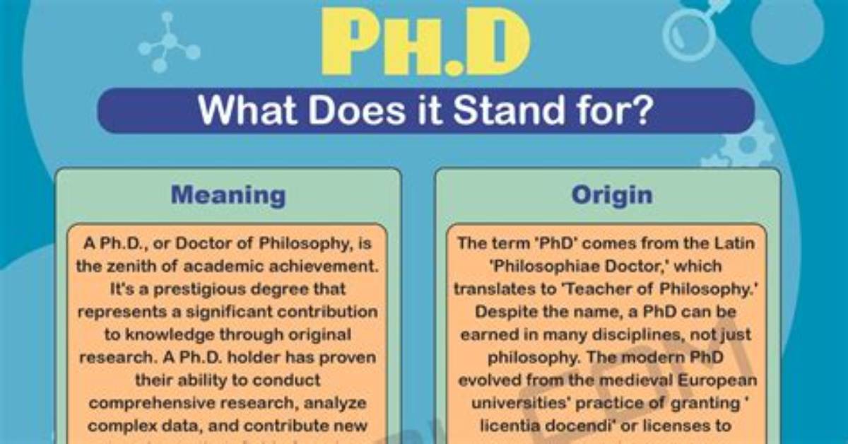 What Does Ph. D. Stand for?