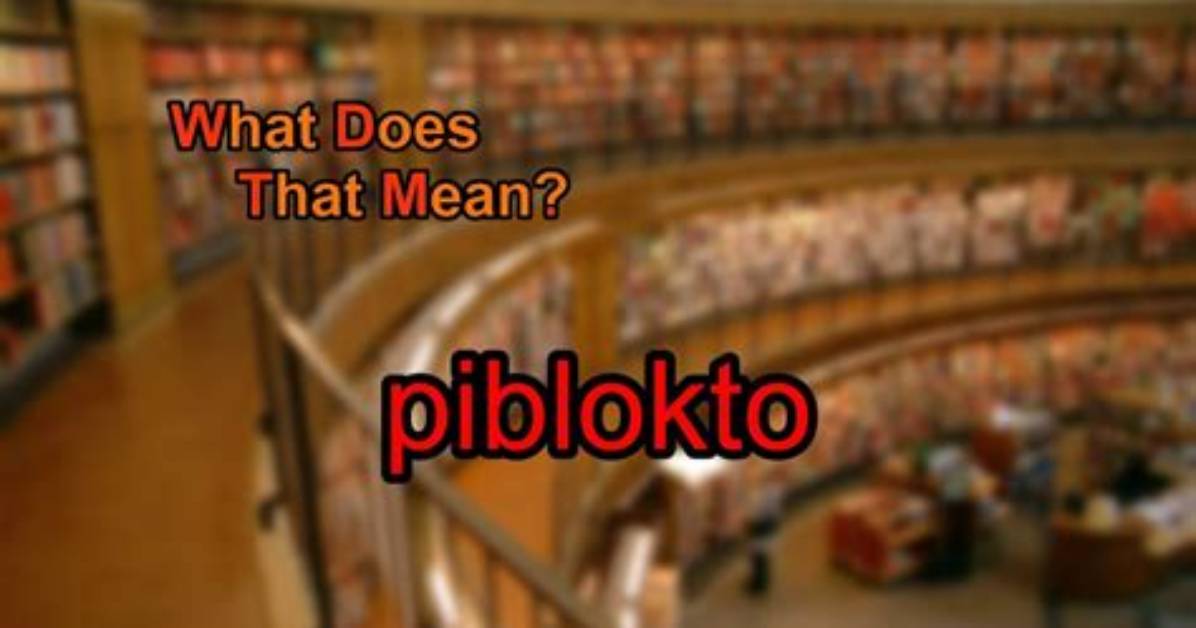 What Does Piblokto Mean?