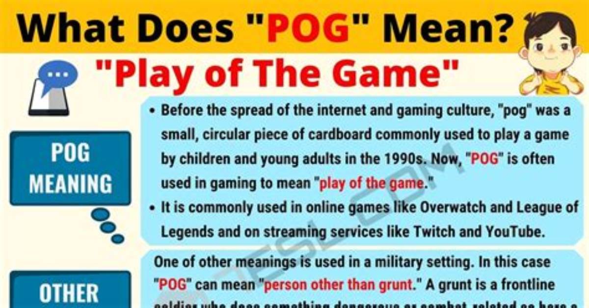 What Does Pog Mean?