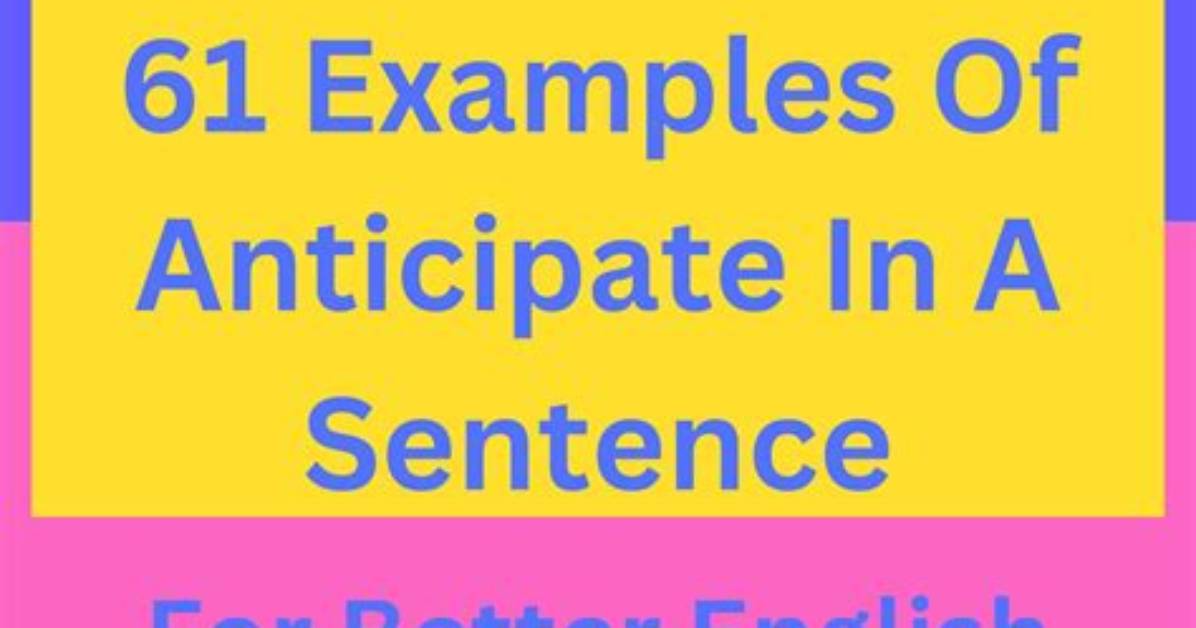 What Does Pre Anticipate Mean?