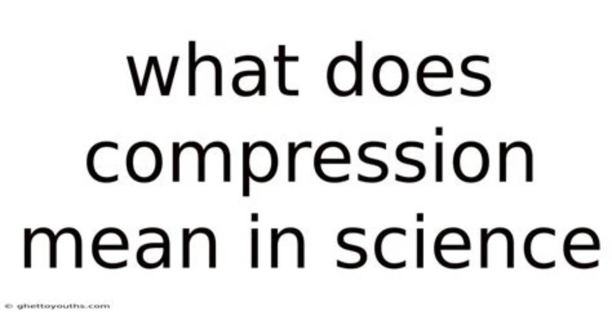 What Does Pre Compression Mean?