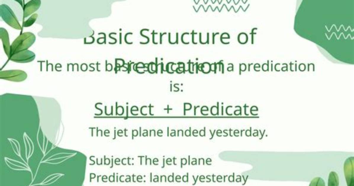 What Does Predication Mean?