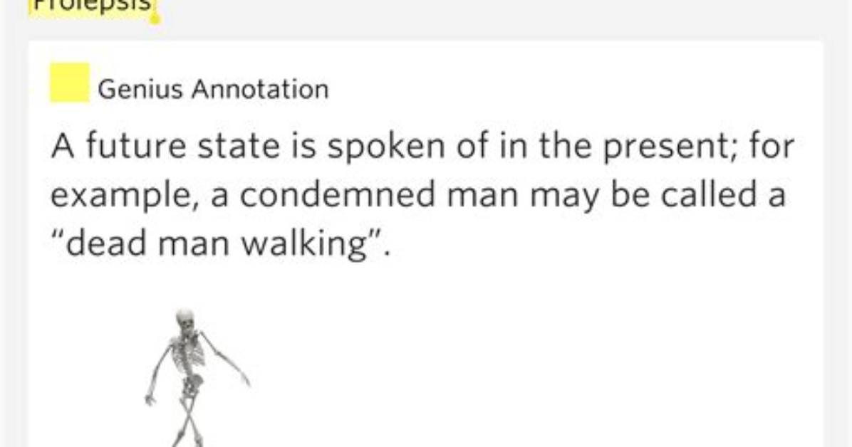 What Does Proleptically Meaning?