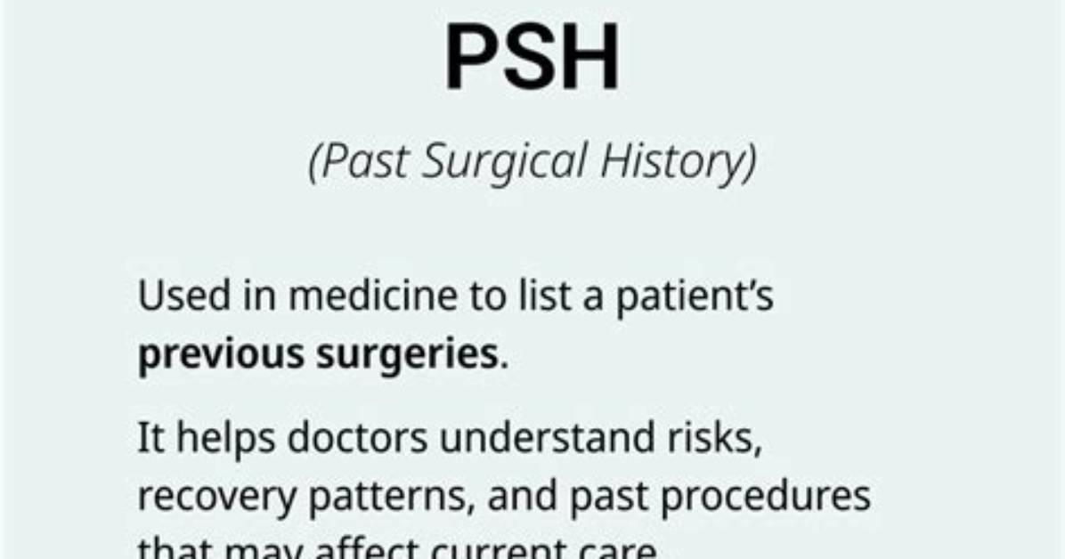What Does Psh Stand for?