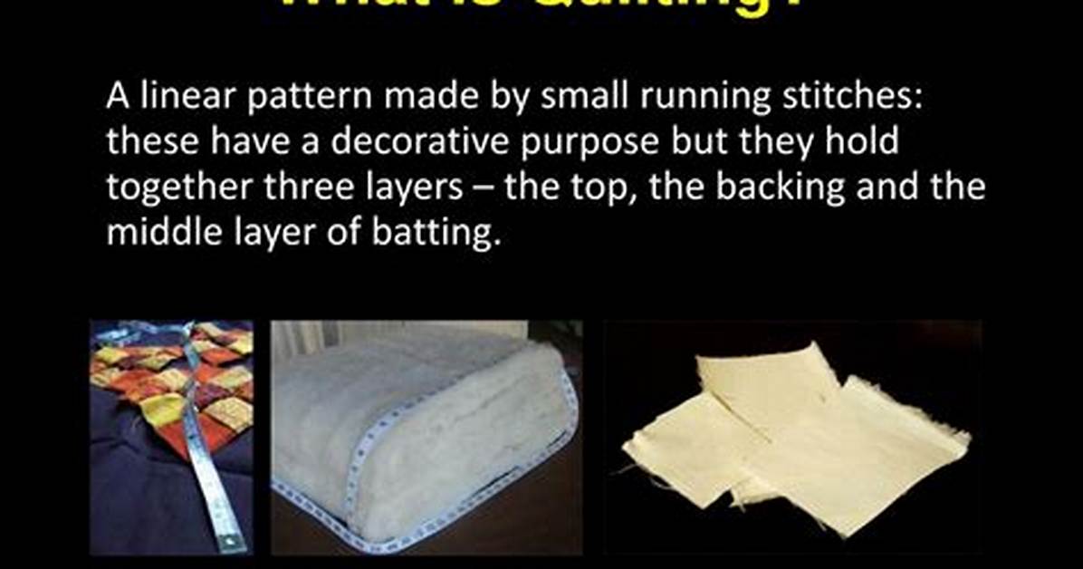What Does Quilt Mean?