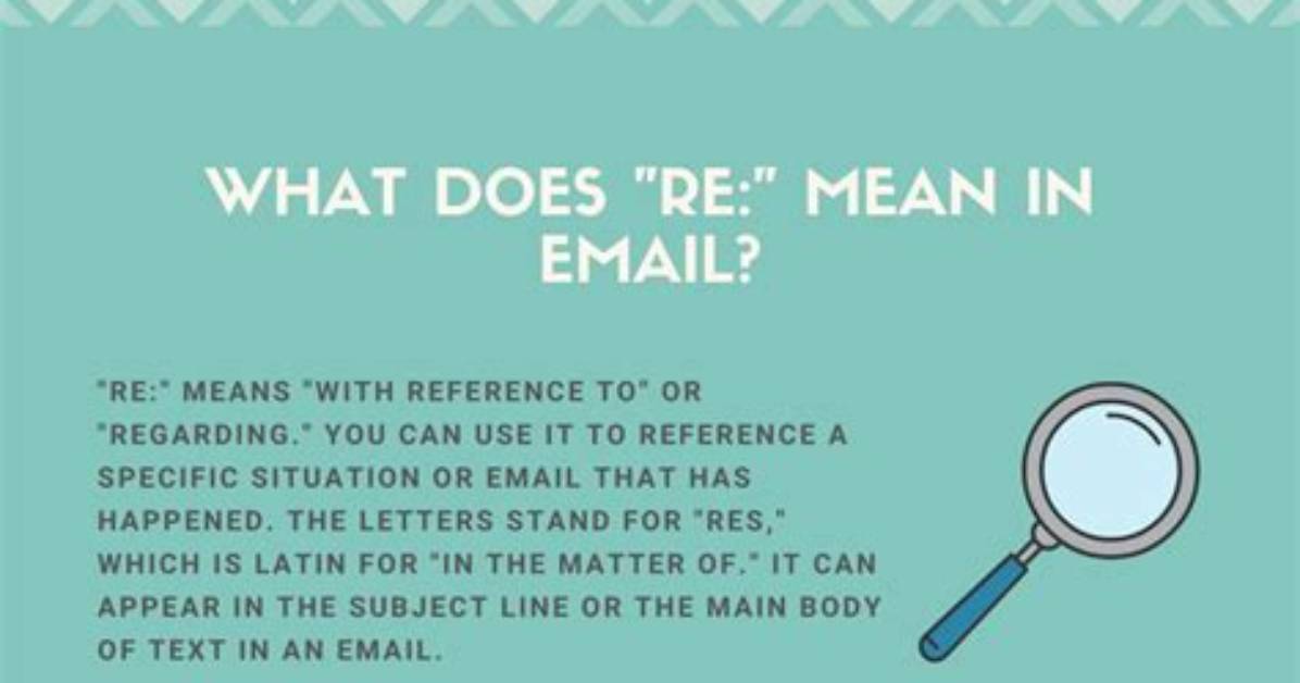 What Does Re Stand for in a Cover Letter?