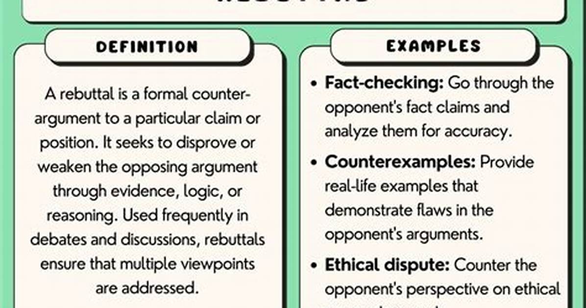 What Does Rebuttal Mean?