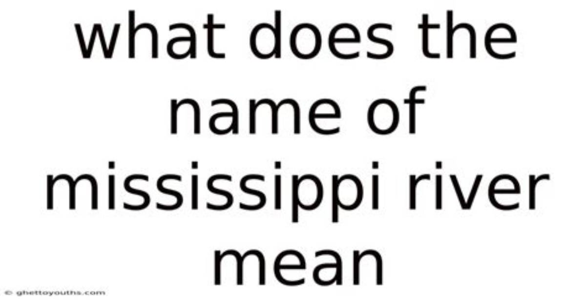What Does River City Mean