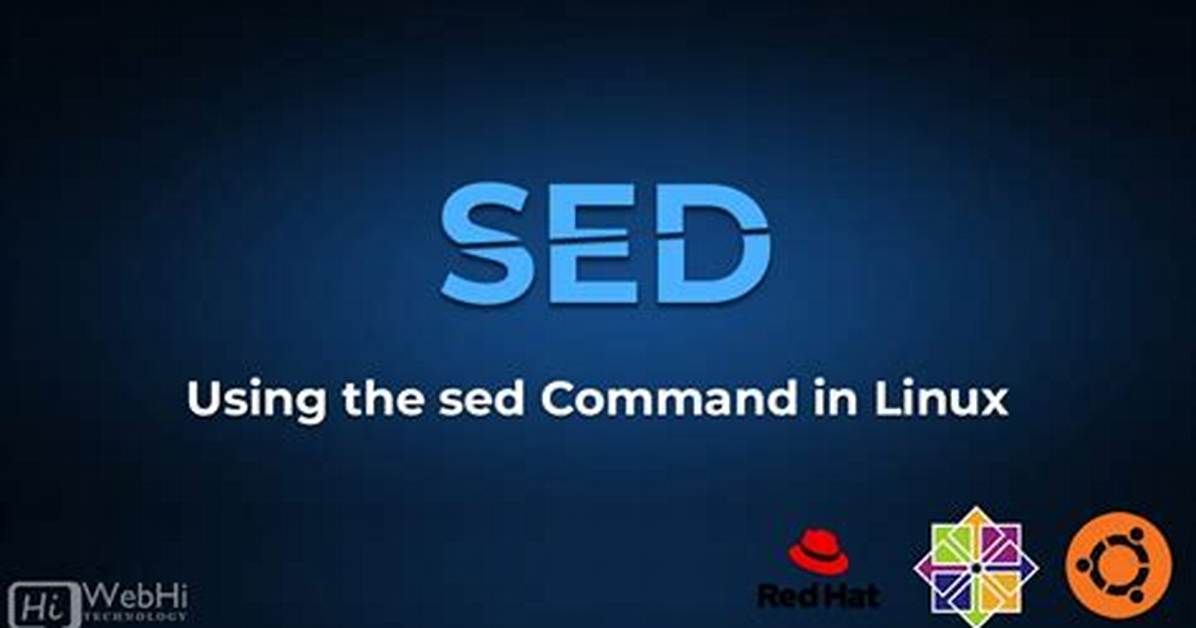 What Does Sed Command Do in Linux?